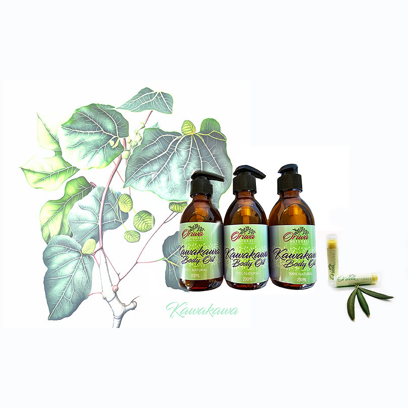 Kawakawa Body Oil with FREE natural Lip Balm