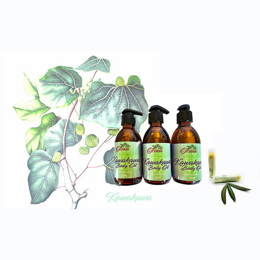 Kawakawa Body Oil with FREE natural Lip Balm